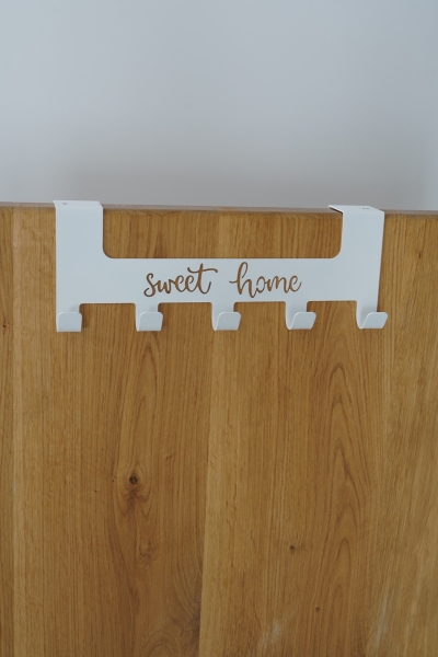 Вешалка на дверь металлическая  Sweet home