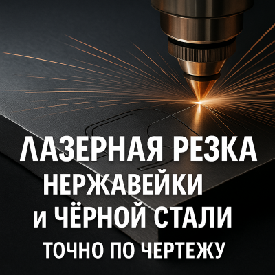 Лазерная резка нержавейки и чёрной стали — быстро, точно, по чертежу